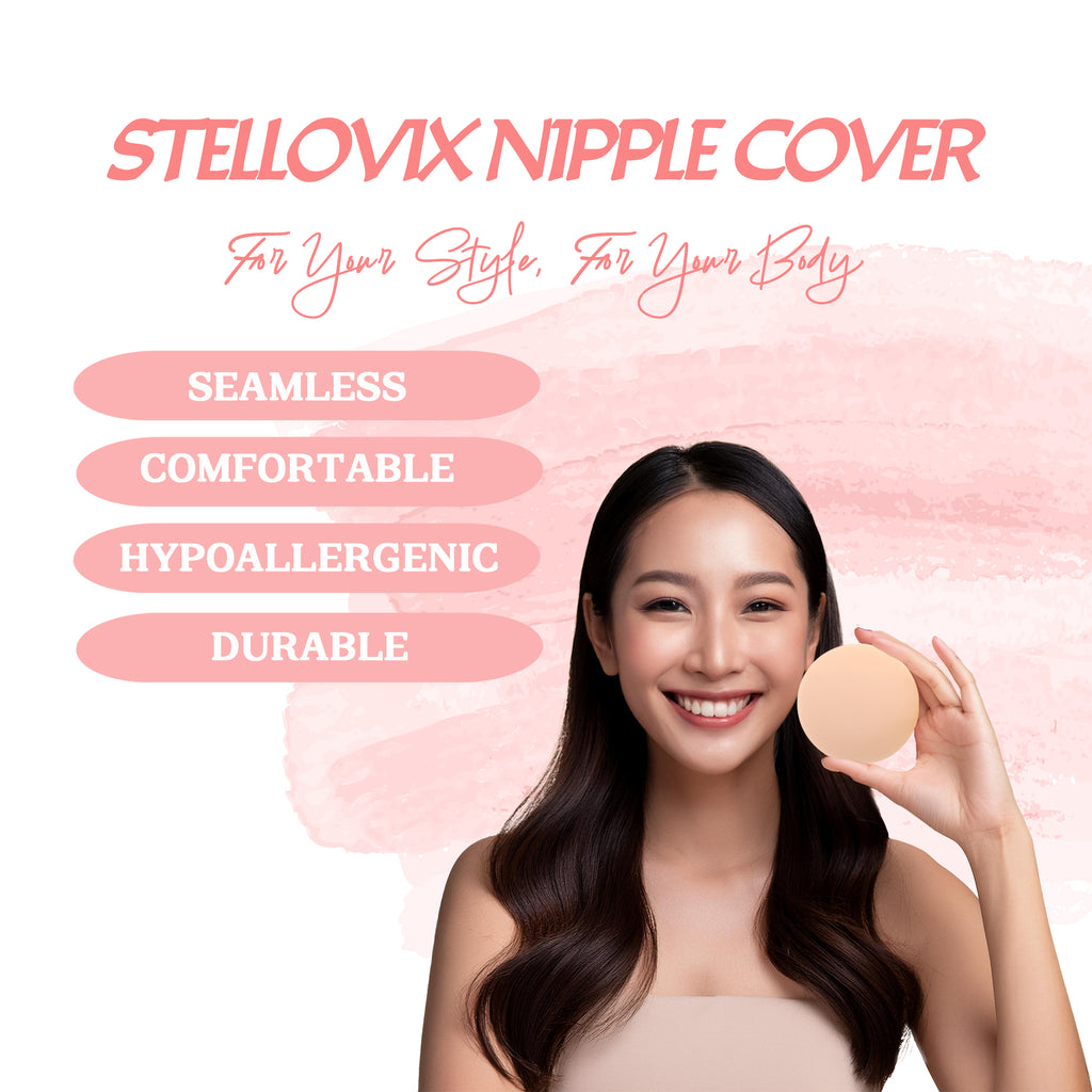 Stellovix Premium Quality Nipple Covers - Beige