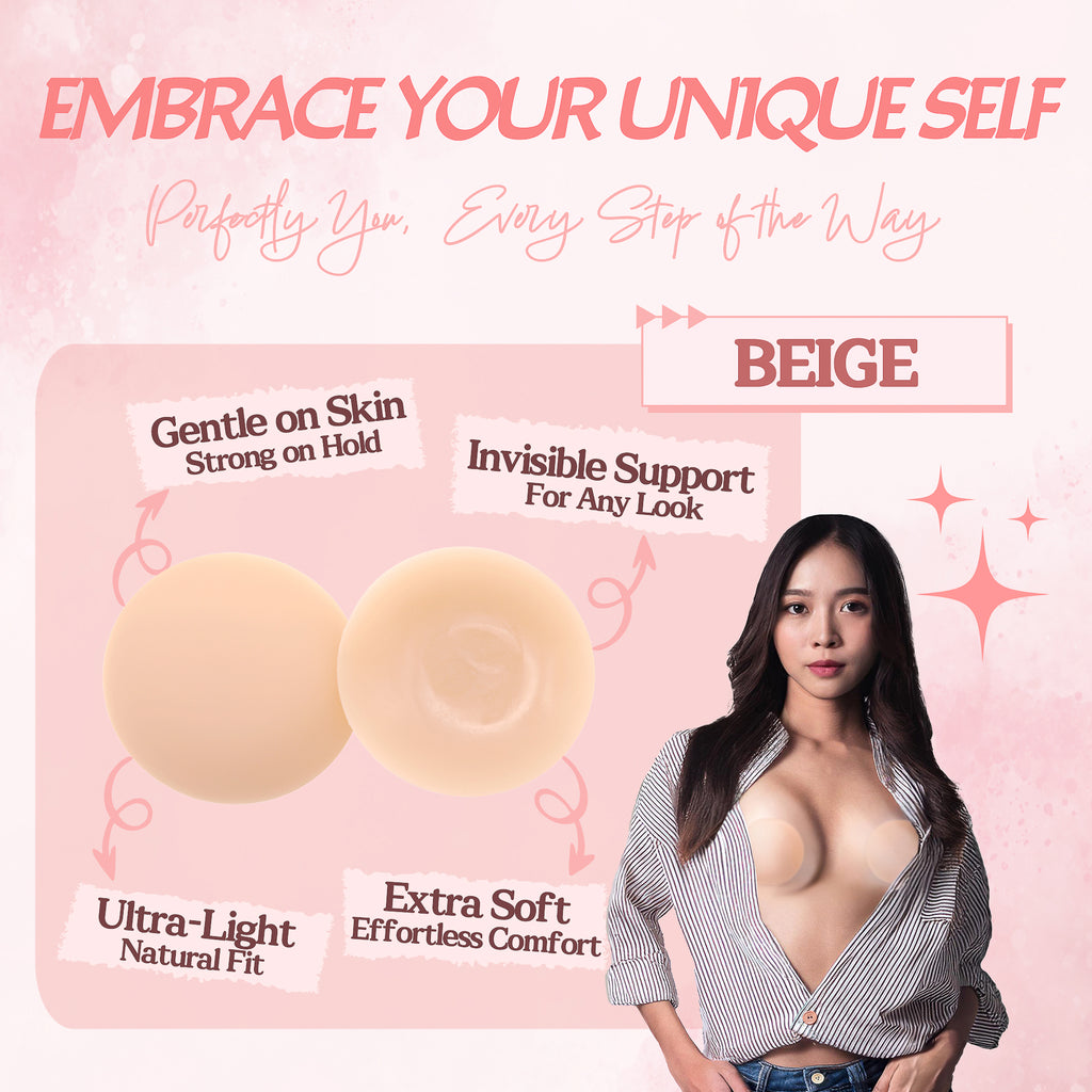 Stellovix Premium Quality Nipple Covers - Beige
