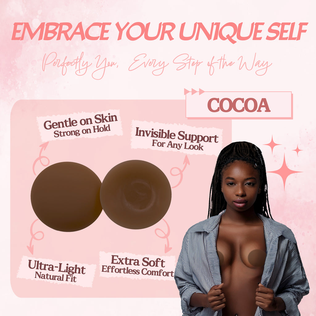 Stellovix Premium Quality Nipple Covers - Cocoa