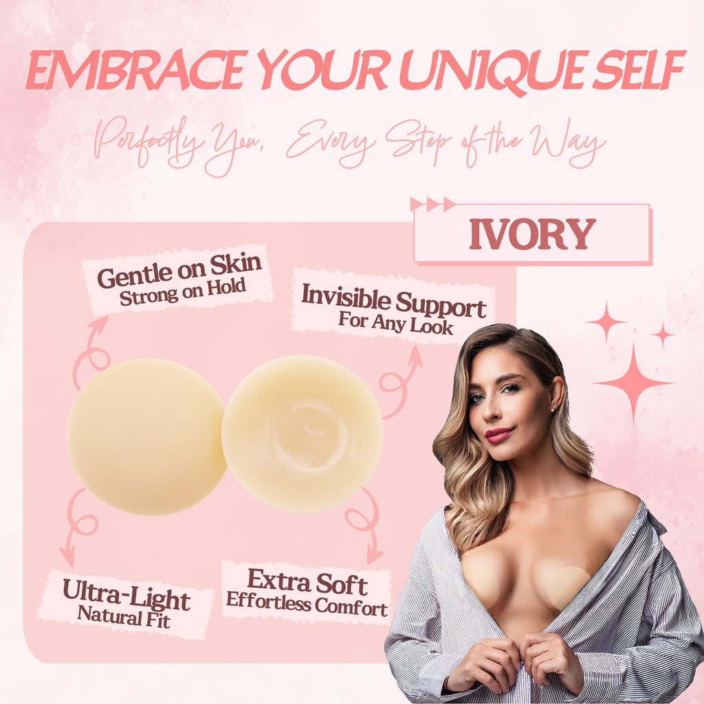 Stellovix Premium Quality Nipple Covers - Ivory