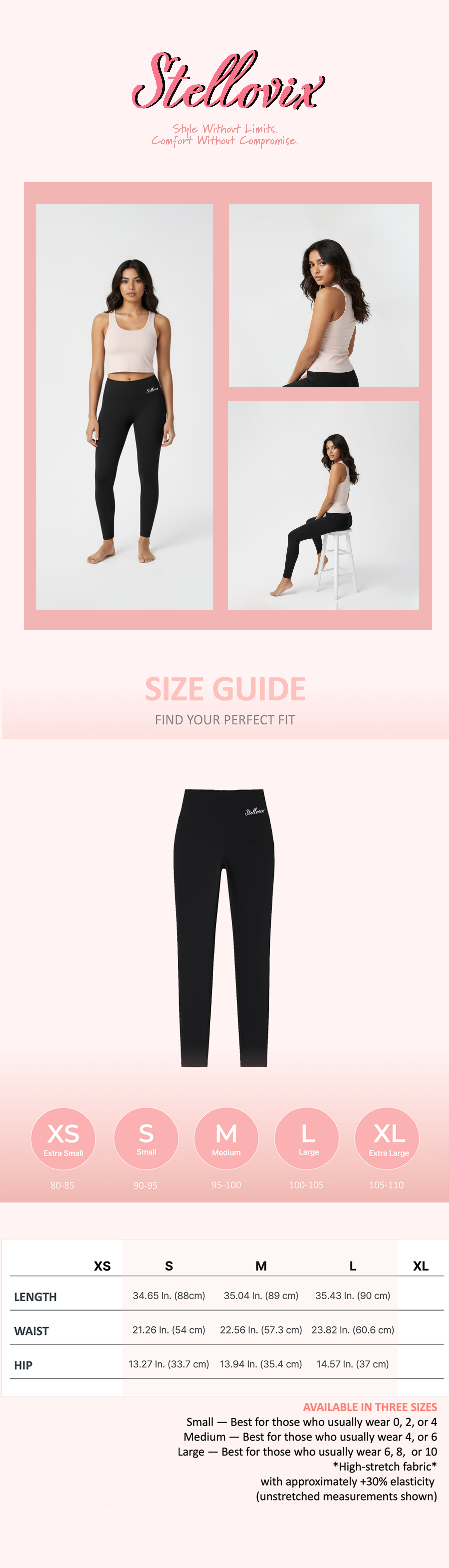 Stellovix Berix Leggings - Black details