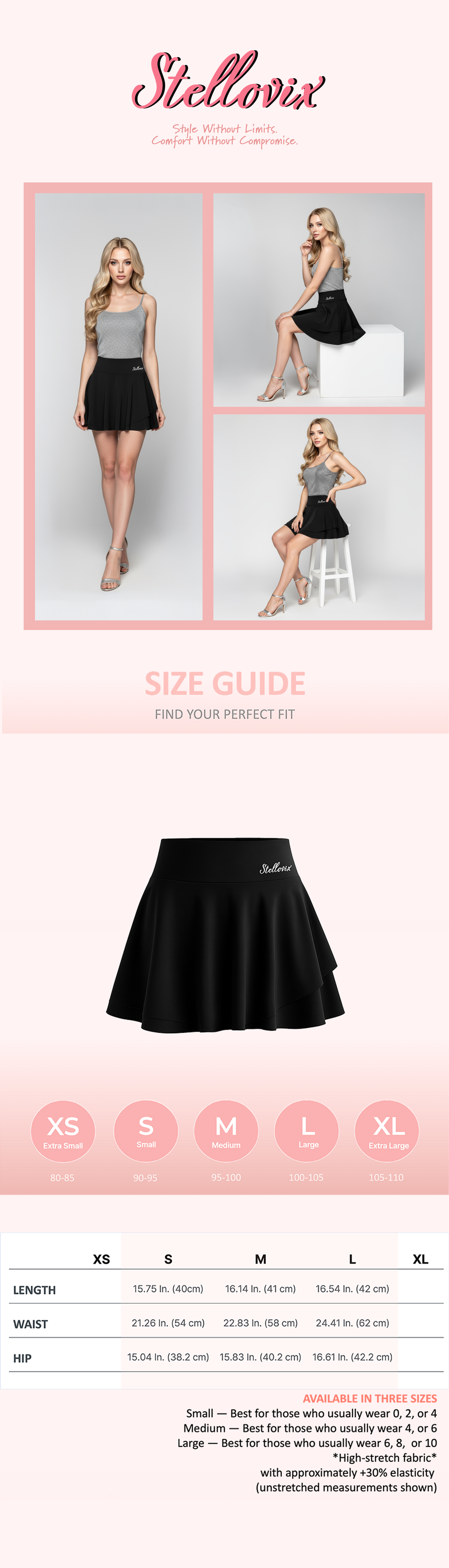 Stellovix Bella Skirt - Black details