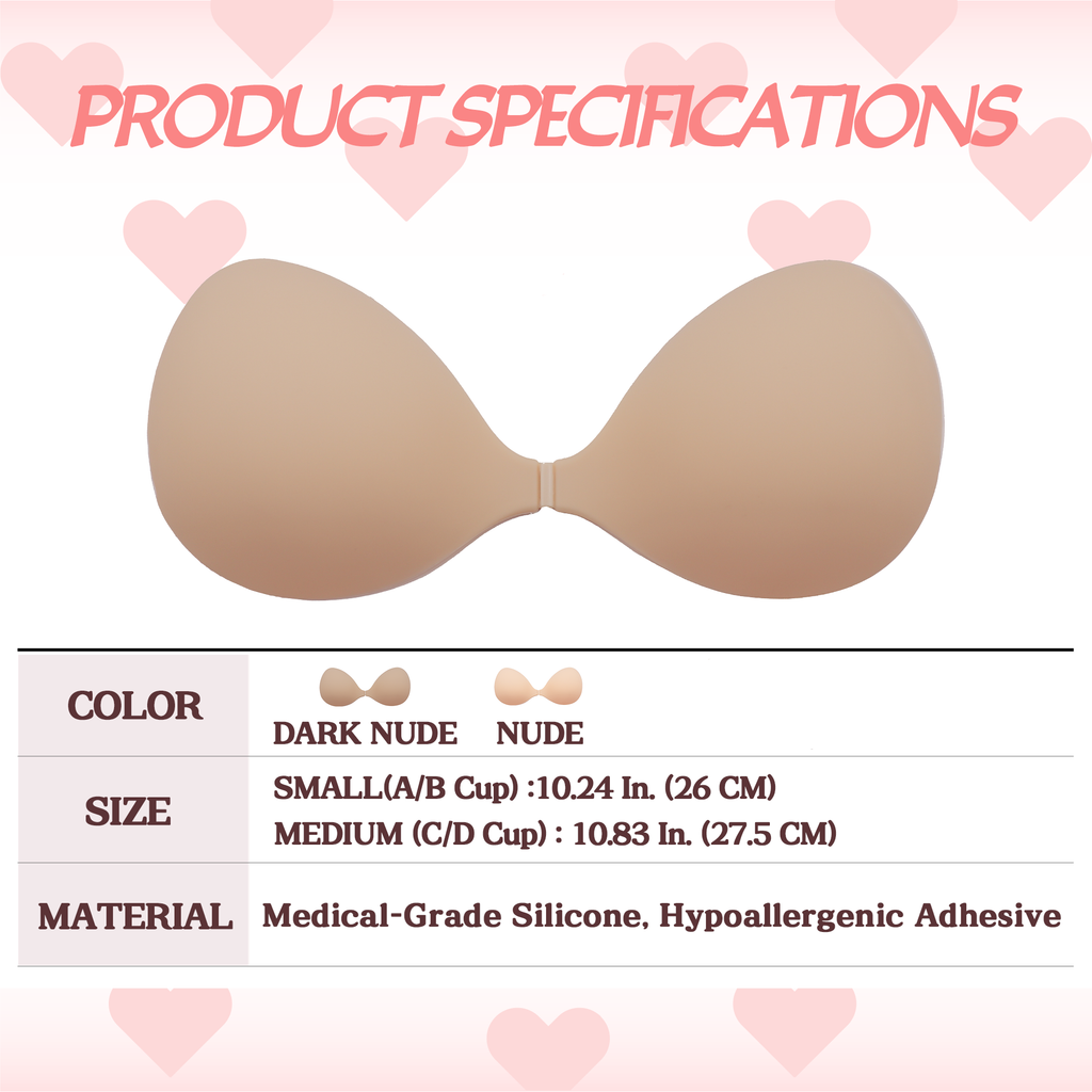 Stellovix Premium Quality Adhesive Bra - Dark Nude
