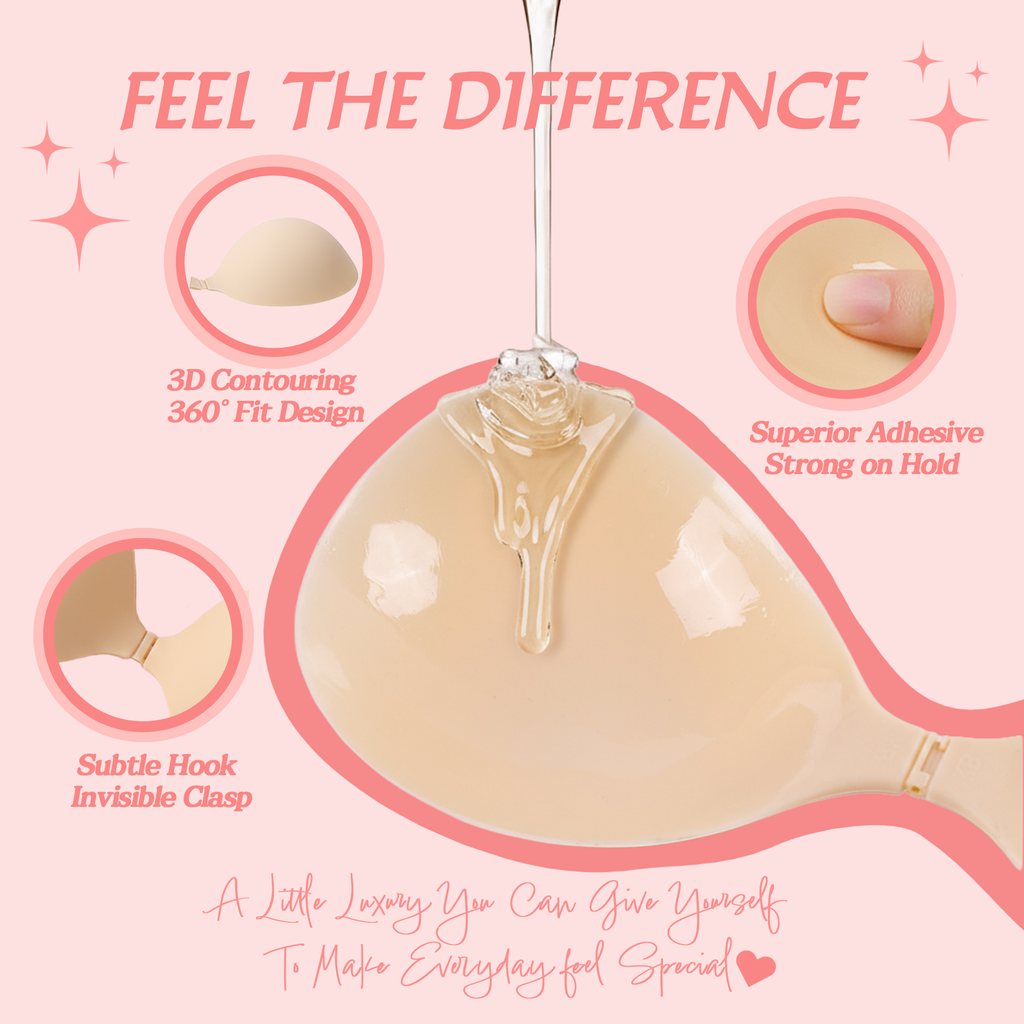 Stellovix Premium Quality Adhesive Bra - Dark Nude