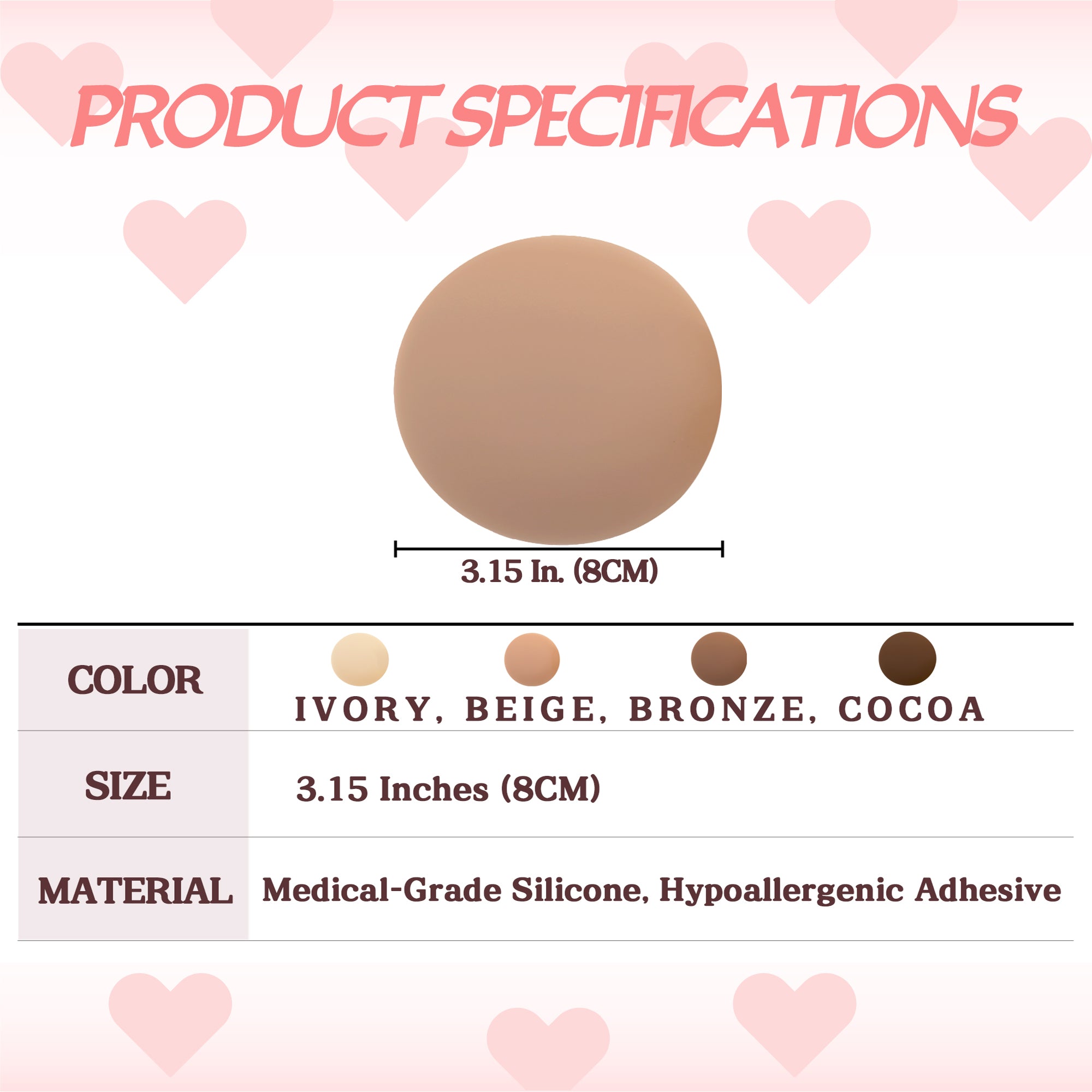 Stellovix Premium Quality Nipple Covers - Bronze