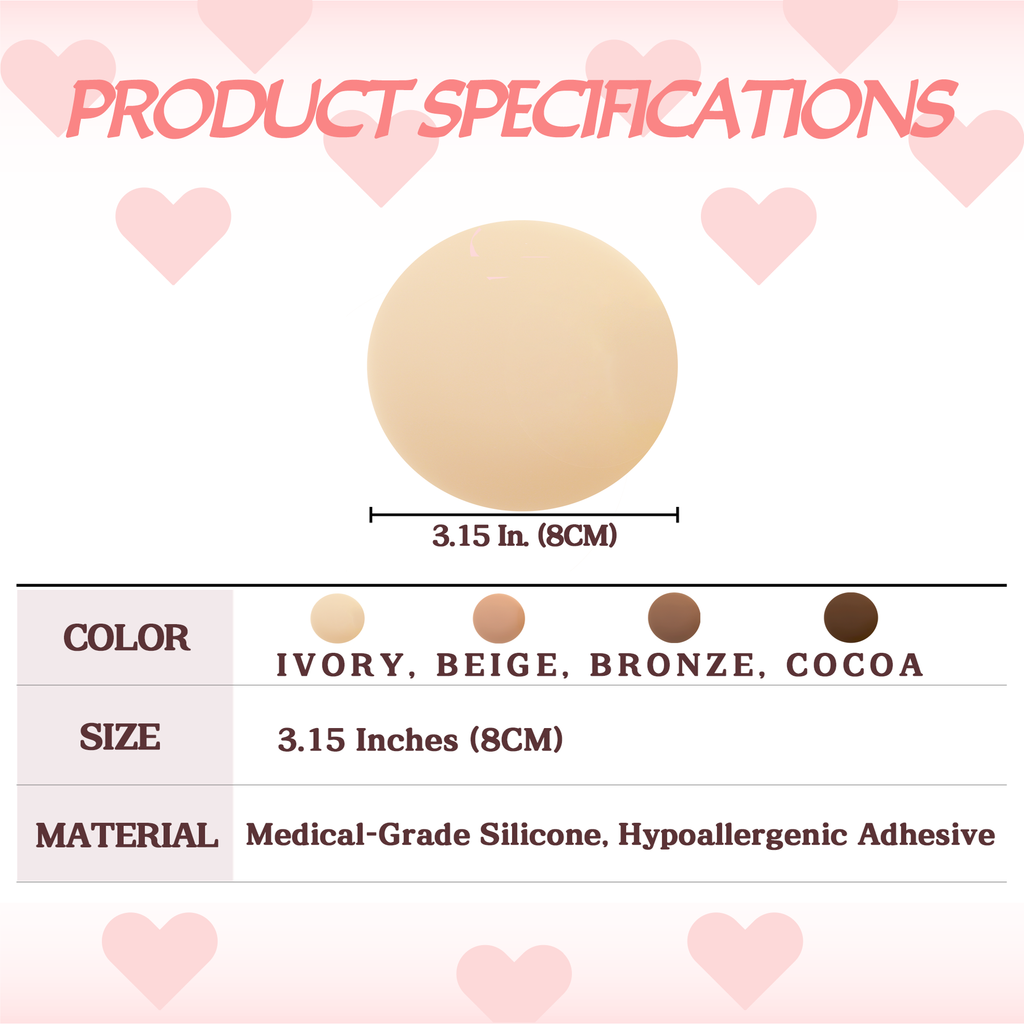 Stellovix Premium Quality Nipple Covers - Ivory