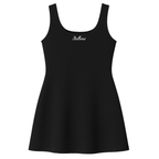 Stellovix High-Quality Flexible Alice Line Dress in Black — premium women’s tennis dress designed for comfort and performance. Perfect for tennis, workouts, casual outings, date nights, nightouts, and daily wear. Soft, breathable, and elegant one-piece activewear.
