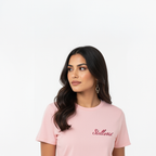 Stellovix Pure Lee T-Shirt – Light Pink, premium women’s 100% cotton t-shirt designed for everyday comfort and style. Soft, breathable, lightweight casual T-shirt perfect for daily wear, travel, and layering.